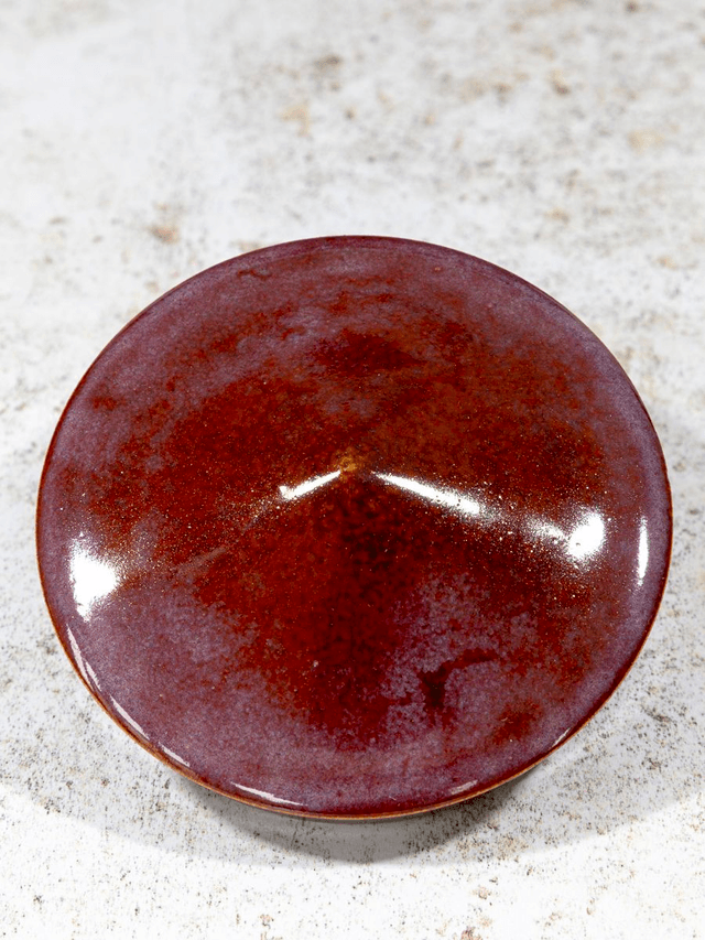 Lidded Box in smokey merlot