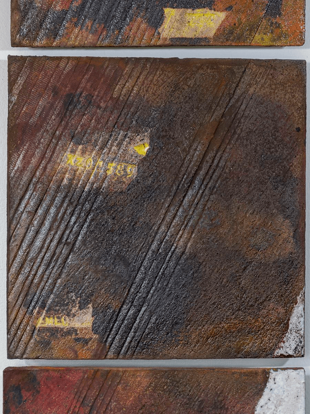 Raku Wall Tiles including frame and mounting plate No 2