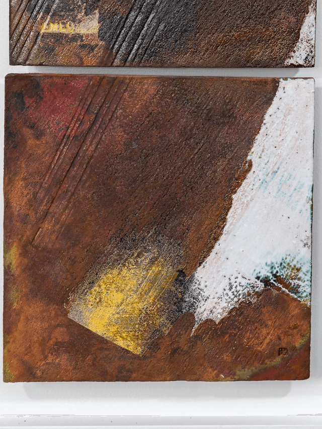 Raku Wall Tiles including frame and mounting plate No 2