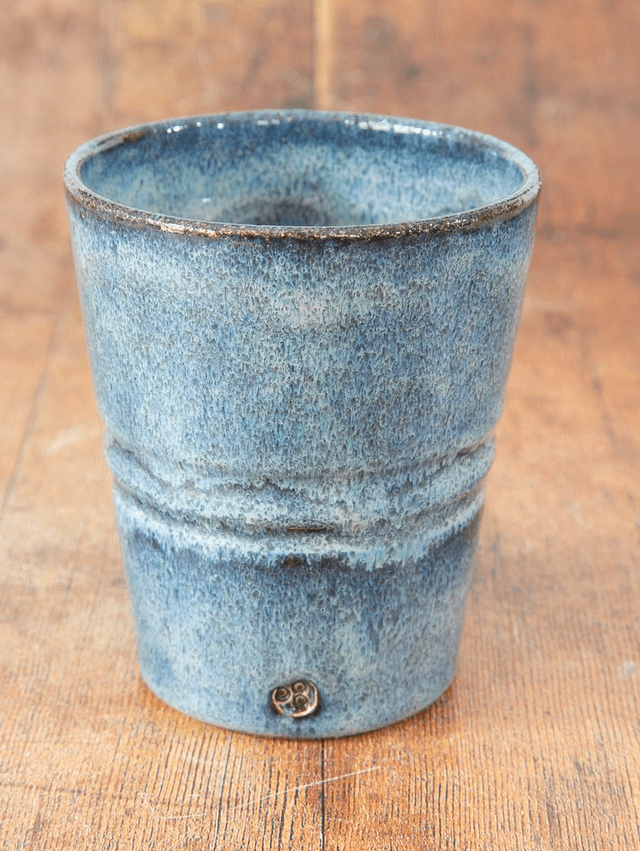 Coffee Beaker in Flowing Light Blue