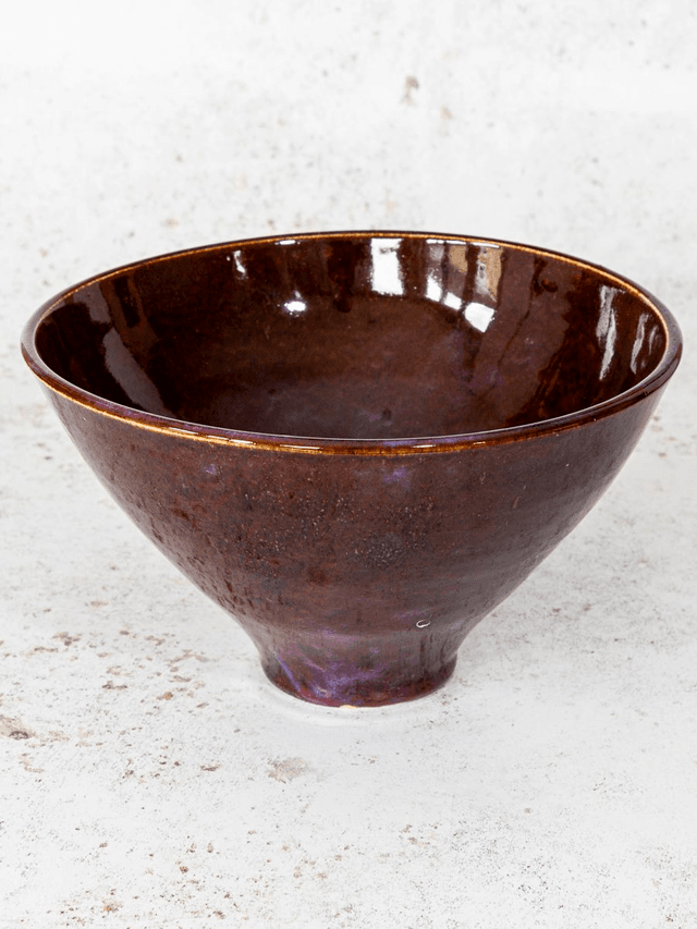 Bowl - Stoneware thrown in purple glaze